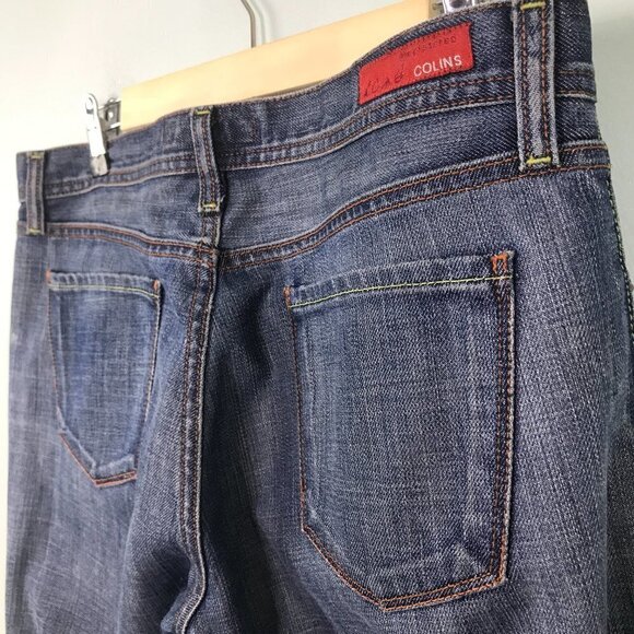 Colins Jeans 792 Regular Waist Wide Leg Flare Medium Wash Jeans | Size 30 - Picture 5 of 11